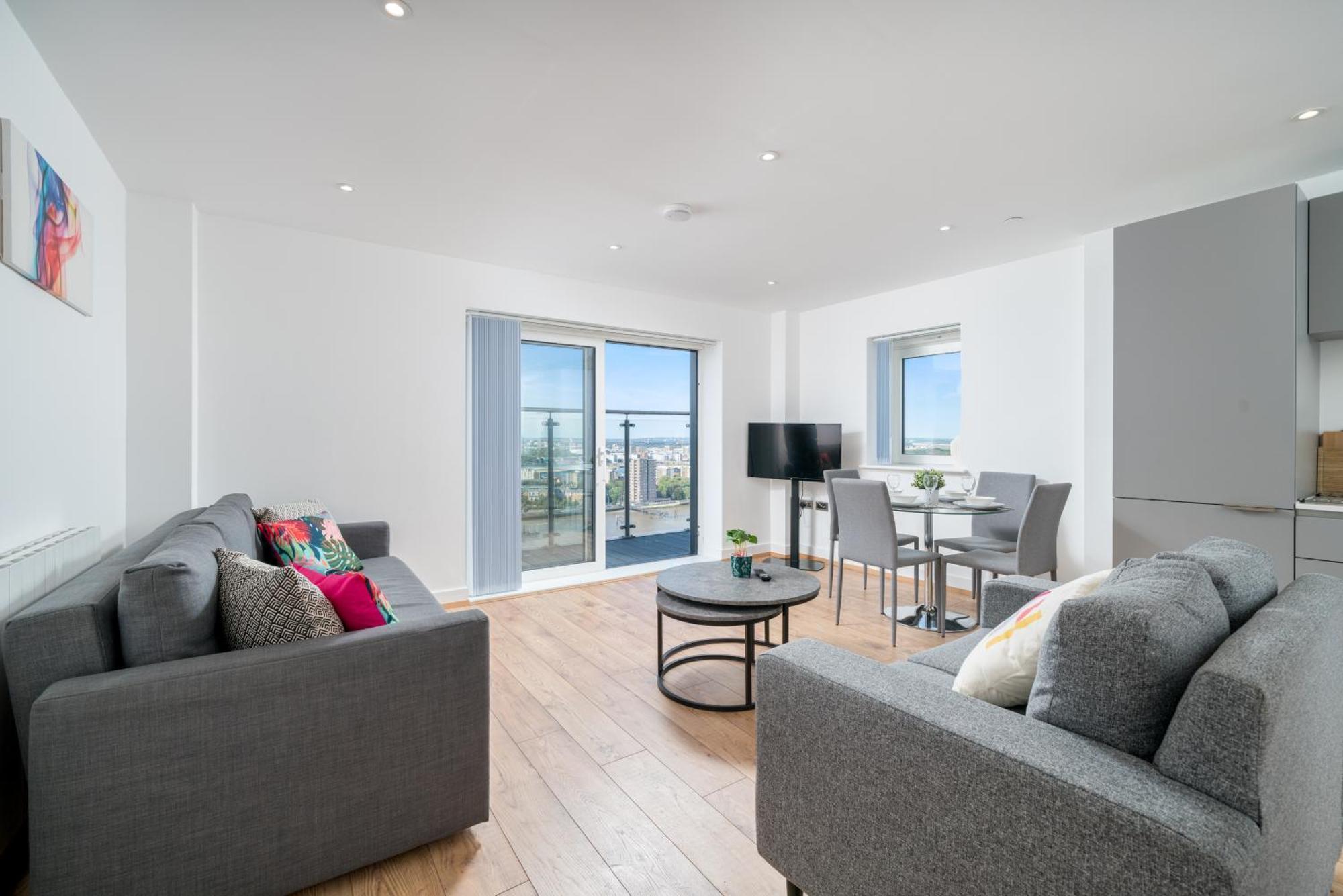 Skyvillion - London River Thames Top Floor Apartments By Woolwich Ferry, Mins To London Excel, O2 Arena , London City Airport With Parking المظهر الخارجي الصورة