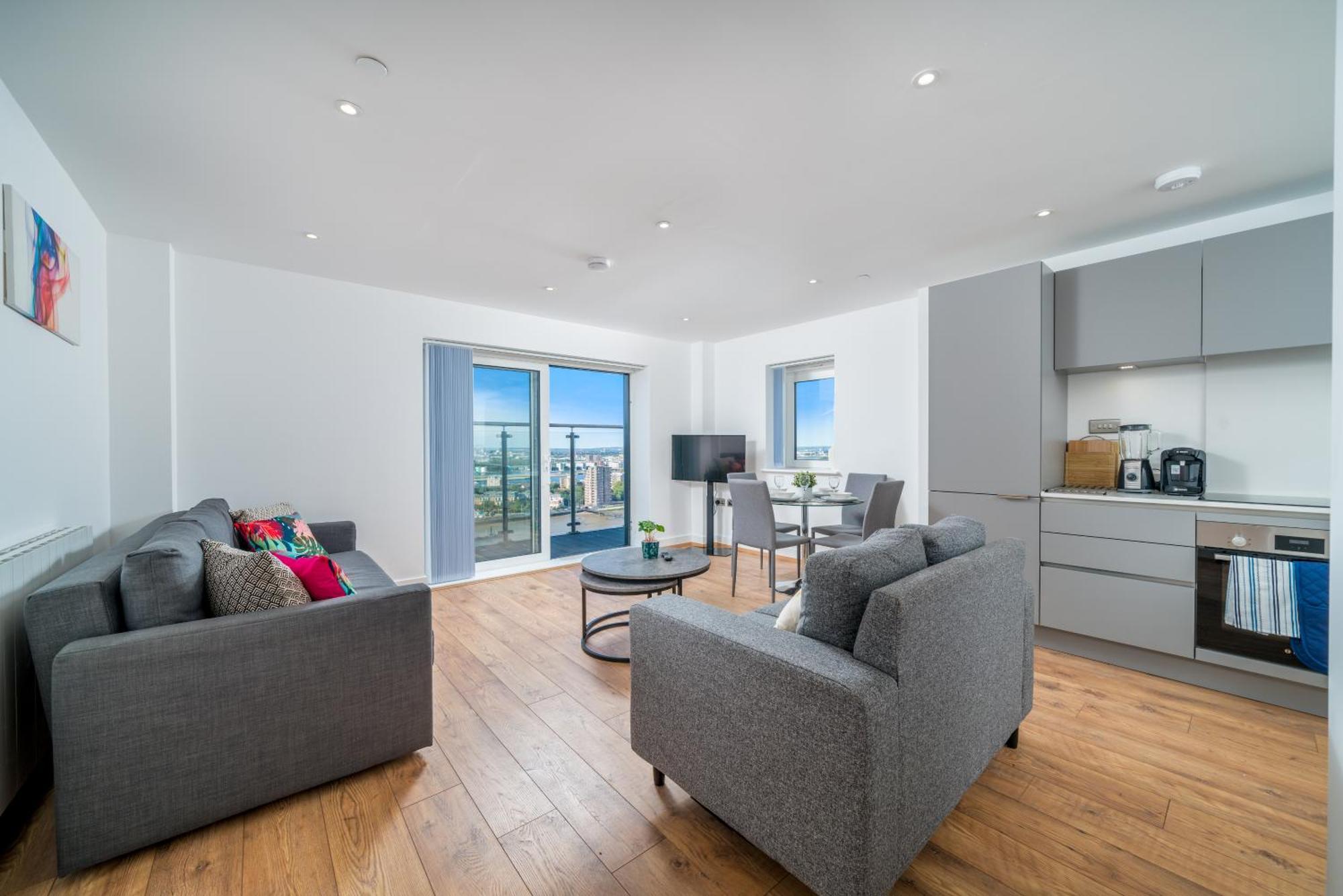 Skyvillion - London River Thames Top Floor Apartments By Woolwich Ferry, Mins To London Excel, O2 Arena , London City Airport With Parking المظهر الخارجي الصورة